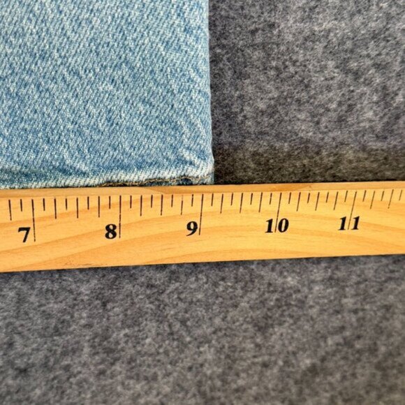 AYR Womens Secret Sauce Wide Leg Jeans Comfort Stretch Sz 28 Light Distressed - Picture 13 of 14